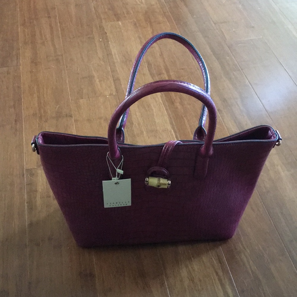 Maroon Vegan Leather Purse